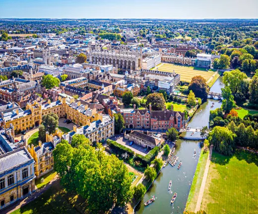 Cambridge — Spiral group holiday photo